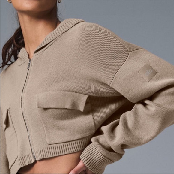 Alo scholar knit full zip jacket - Picture 1 of 3